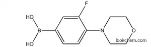 Molecular Structure of 279262-09-8 (3-Fluoro-4-morpholinophenylboronic Acid)
